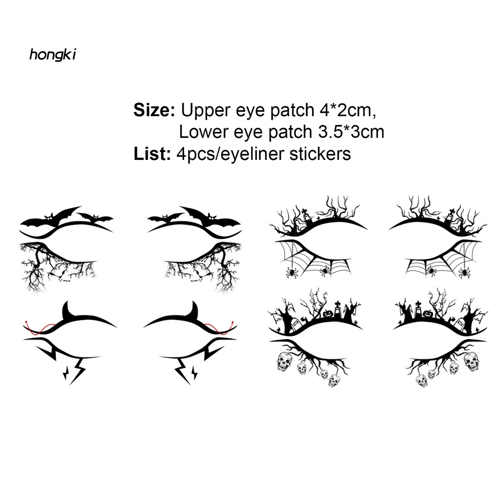 Miếng dán kẻ mắt trang điểm siêu nhẹ phong cách Halloween độc đáo
 | BigBuy360 - bigbuy360.vn