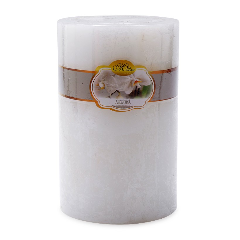 Nến thơm trụ tròn D10H15 Miss Candle FtraMart (Trắng)