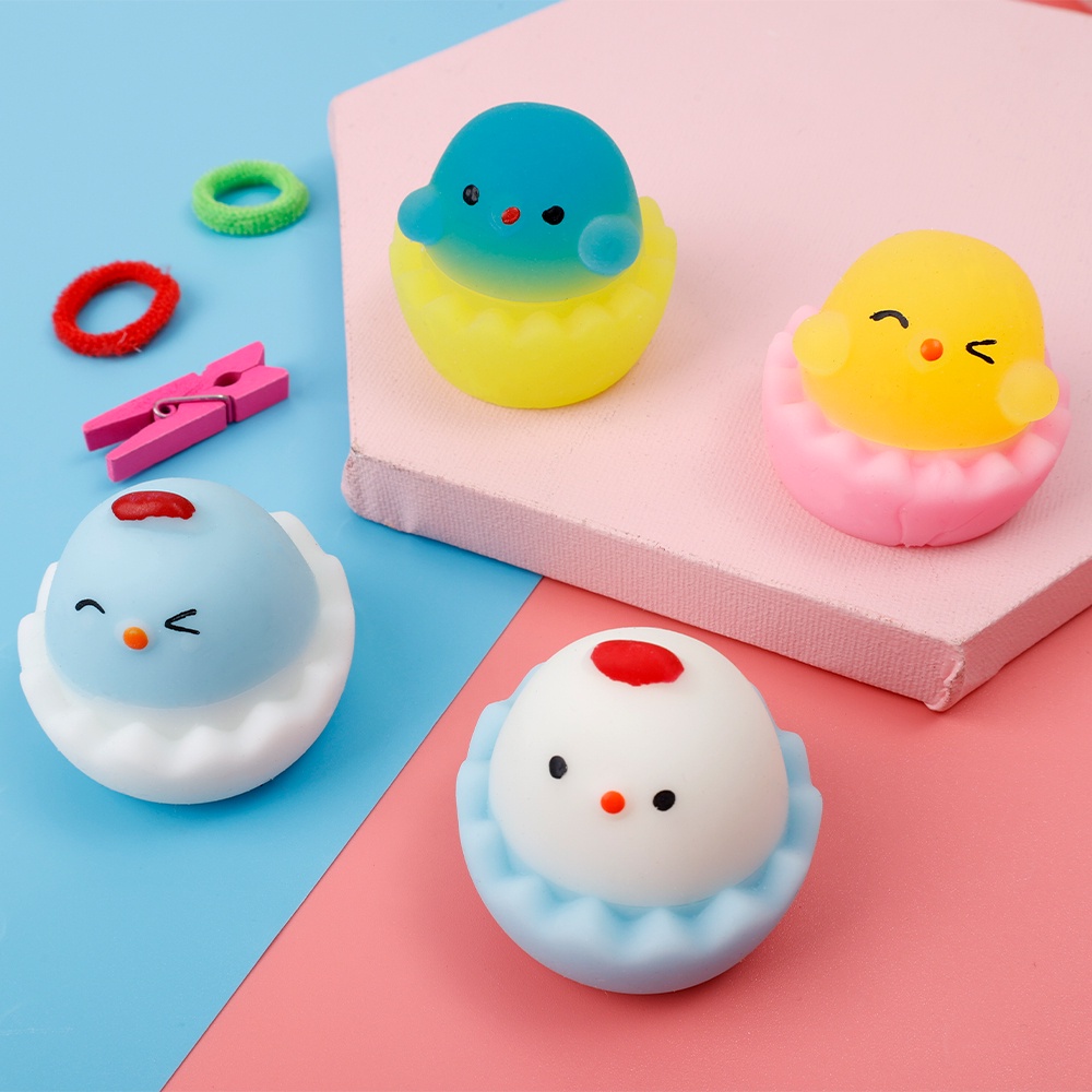 [Mới] [Màu Sắc Ngẫu Nhiên] Đồ Chơi Xếp Hình Trứng Phục Sinh Bóp Để Giảm Căng Thẳng
