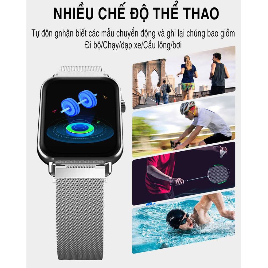 Đồng Hồ Thông Minh Z9 Pro - smartwatch pin khủng dây thép, đo huyết áp nhịp tim, kết nối bluetooth, chống nước giá rẻ