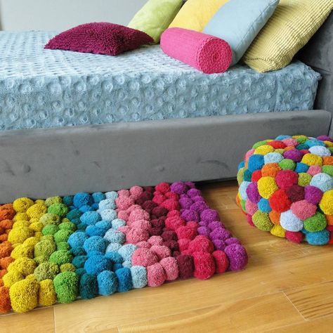 Pompom trang trí 1-3cm đủ màu
