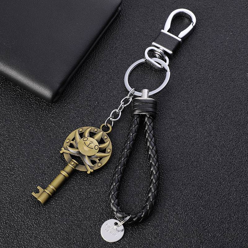 Móc Khóa Kim Loại Mặt Hình Mỏ Neo One Piece Cho Cặp Đôi