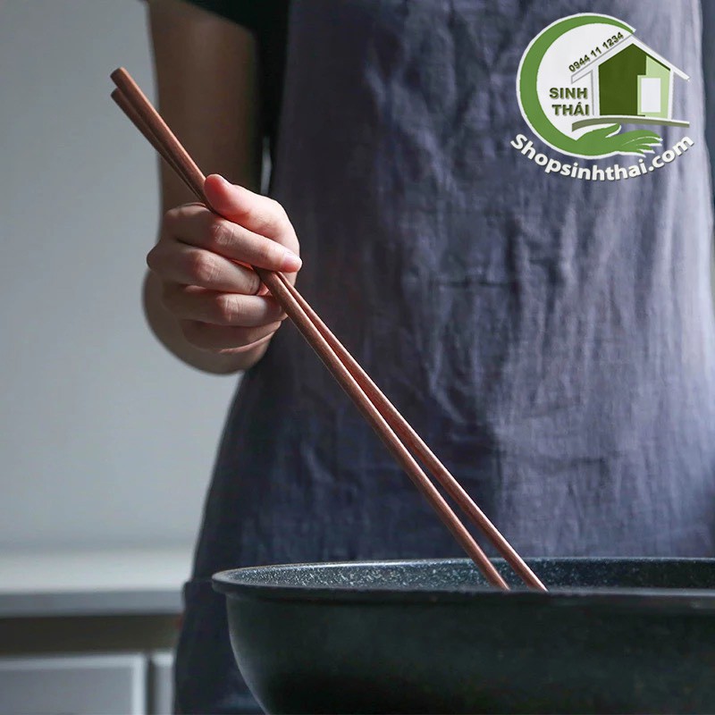 Đũa bếp gổ dừa - đũa dài xào nấu - dài 39cm -
