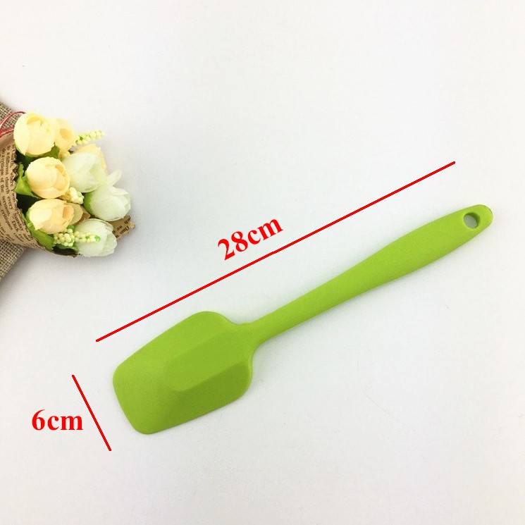 SPATULA Phới trộn bột silicone đúc hàng đẹp nhiều cỡ nhiều màu (21 và 28 cm)