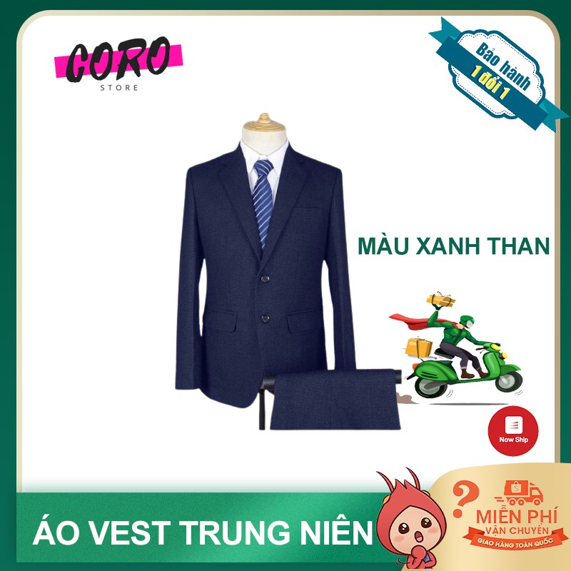 Áo Vest Nam Trung Niên Form Rộng Dành Cho Người Trung Tuổi Không Nhăn, Không Nhàu Size Từ 50 - 90Kg