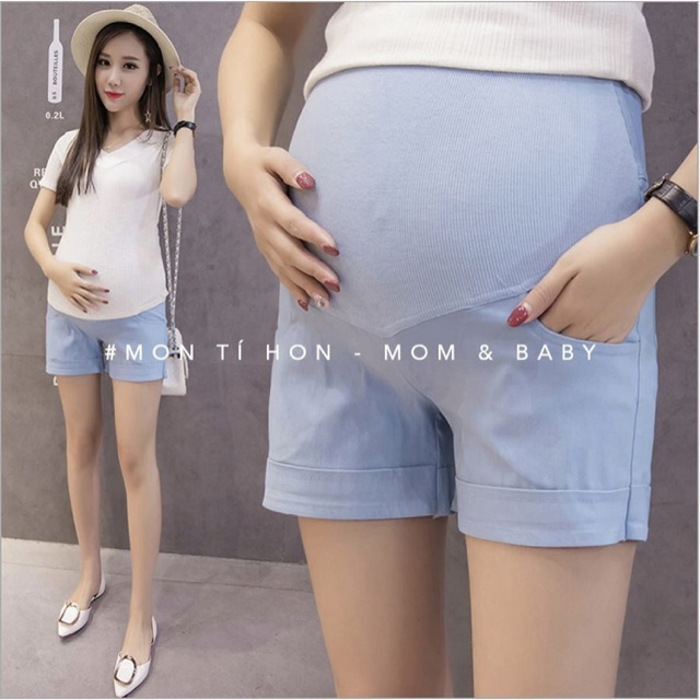 Quần Sooc đùi Bầu quần Kaki Quảng Châu cao cấp - Nhiều màu - size M/L/XL/XXL