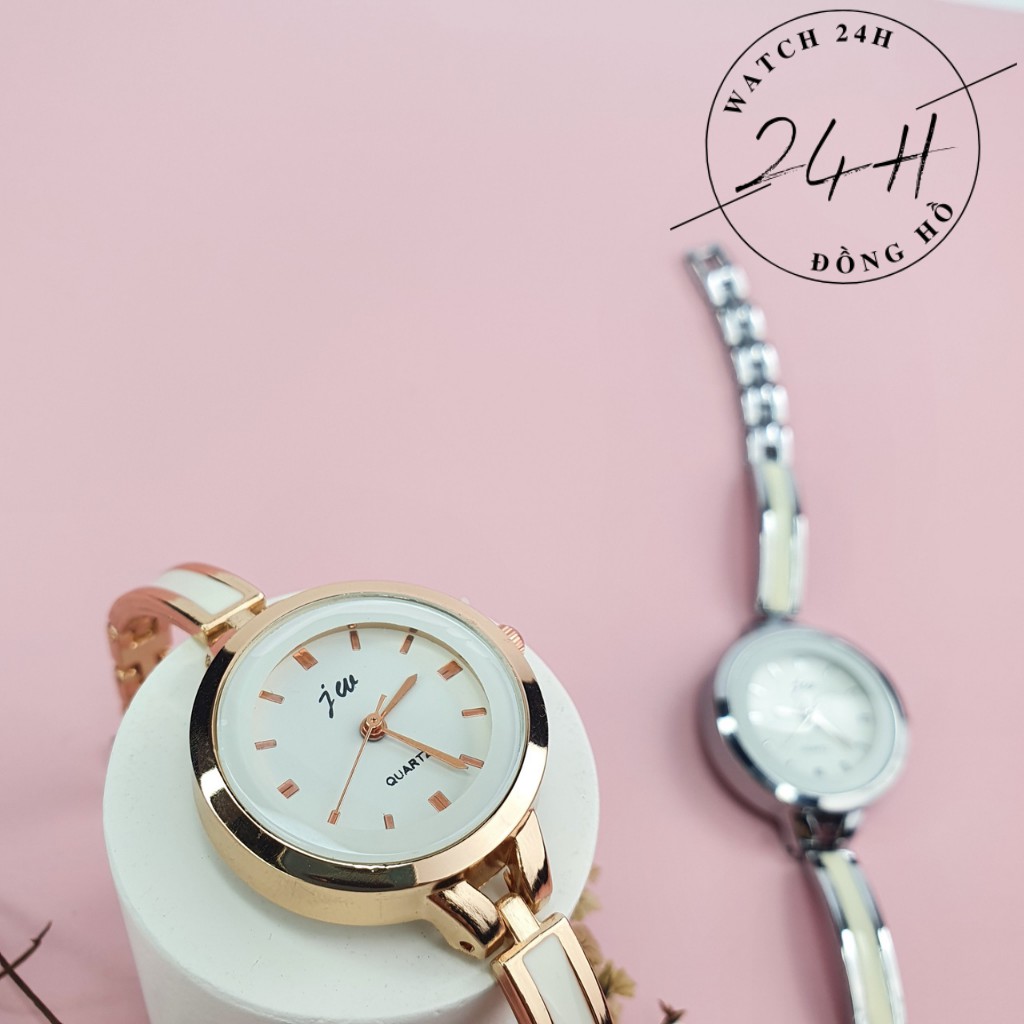 Đồng hồ nữ JW26 dây kim loại không gỉ mặt tròn sang trọng, ôm tay tôn dáng các bạn nữ | BigBuy360 - bigbuy360.vn