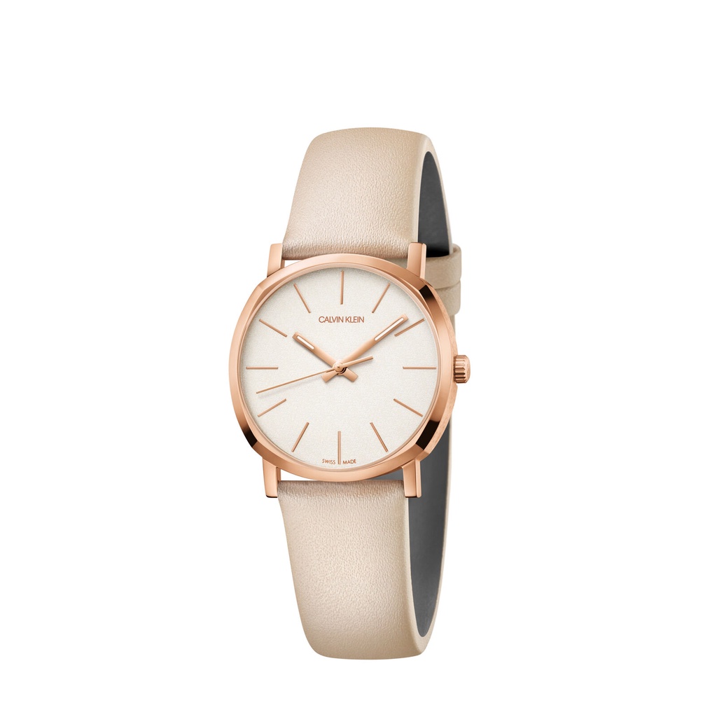 Đồng hồ nữ dây da Calvin Klein