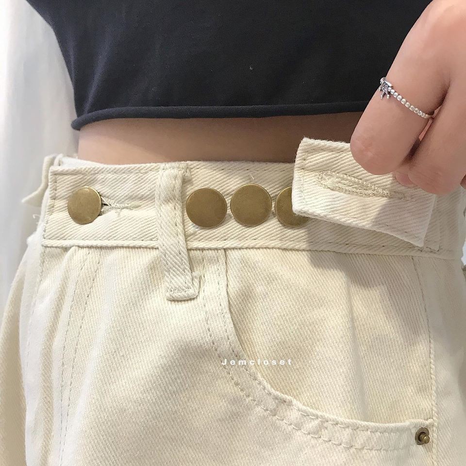 Quần short jean nút hông be - 2258 | BigBuy360 - bigbuy360.vn