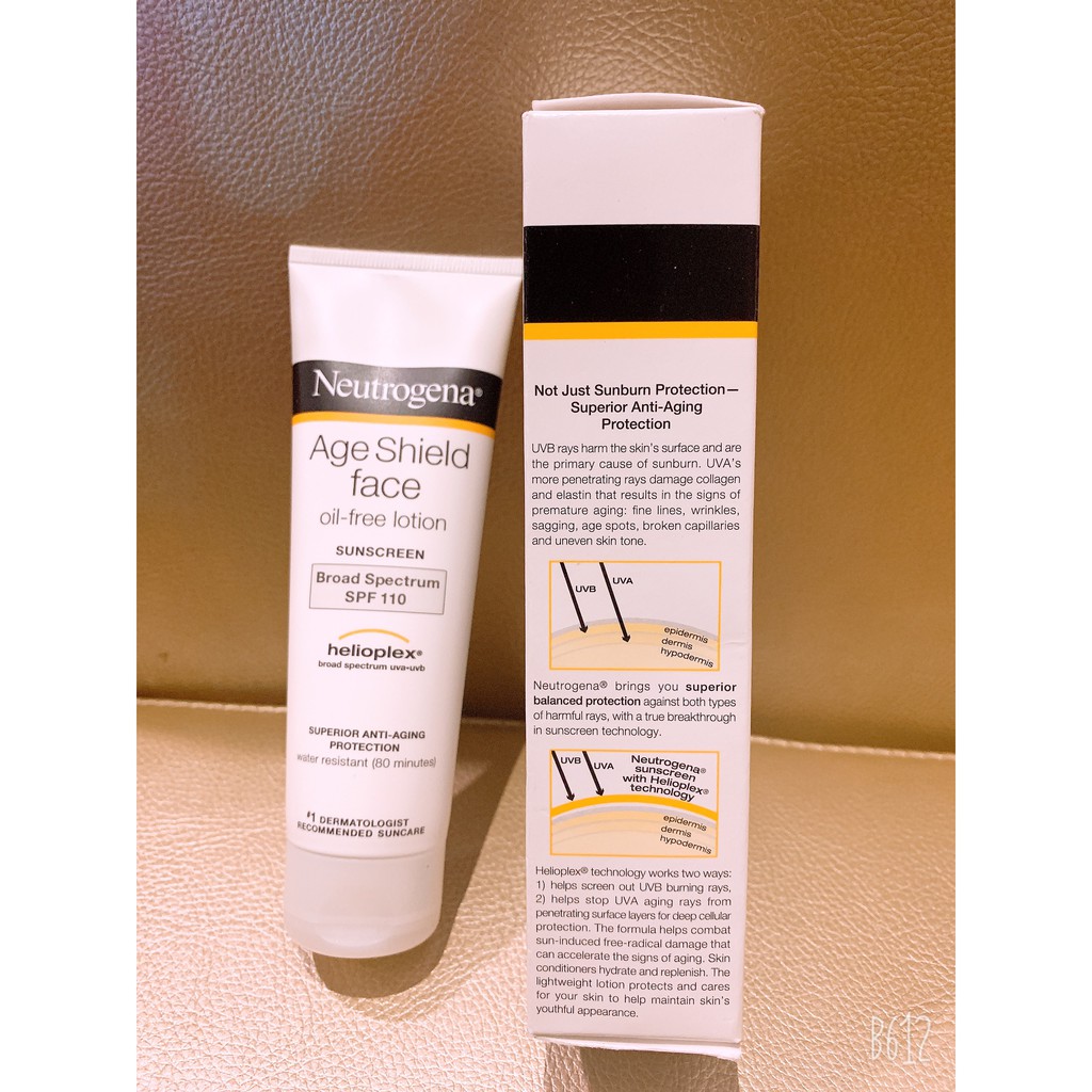 Kem chống nắng Neutrogena Age Shield SPF 110 ngăn ngừa lão hóa