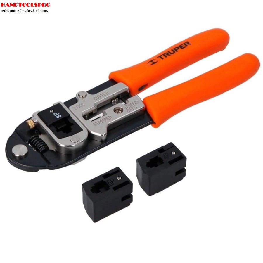 Kìm bấm cáp mạng nhiều đầu Truper 18343 (PRJ-3X)