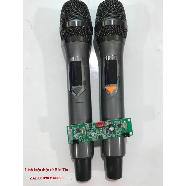 Micro không dây UHF kèm bo mạch dành cho loa kéo (ĐEN)