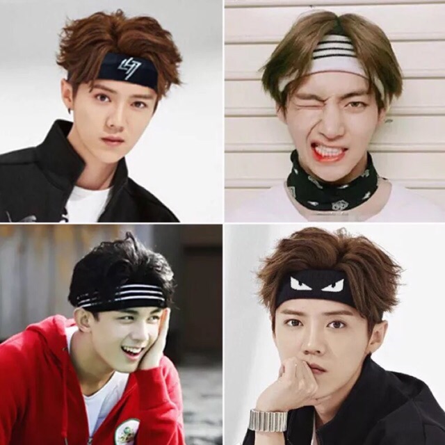 Băng đô Hàn Quốc tập luyện thể thao, nhảy hiphop headband D01