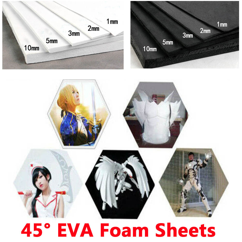 45° Tấm Xốp Eva Dày 1/2/3/5/10MM 35*50cm Dùng Làm Đồ Thủ Công DIY Cho Bé