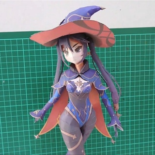 Mô hình giấy anime girl Anime Game [Genshin Impact] Mona