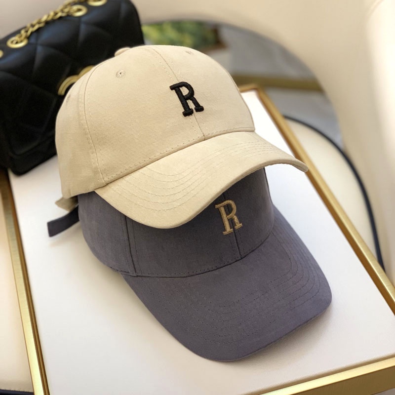 Mũ lưỡi trai cứng chống nắng thêu chữ phong cách Hàn Quốc thời trang xuân hè cho nam và nữ