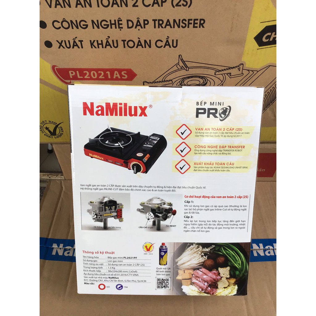 BẾP GA MINI CHỐNG NỔ NAMILUX 2021PF