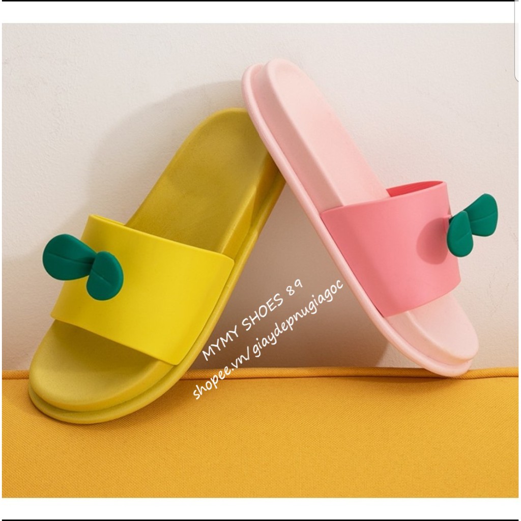 Dép ullzang cao su lá mầm siêu dẻo siêu nhẹ (Dmam01) | BigBuy360 - bigbuy360.vn