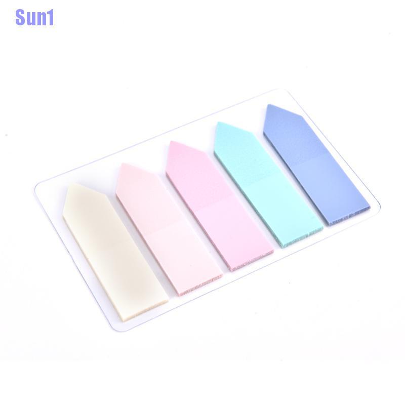 Giấy dán ghi chú bằng chất liệu PET trong suốt màu huỳnh quang hình mũi tên