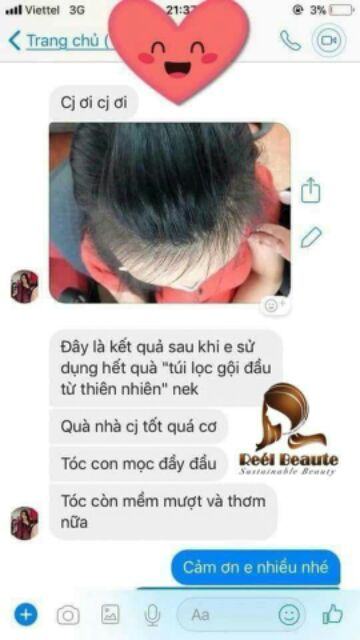 Túi lọc gội đầu thiên nhiên REEL BEAUTE