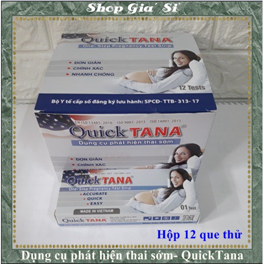 Hộp 12 que thử thai Quicktana