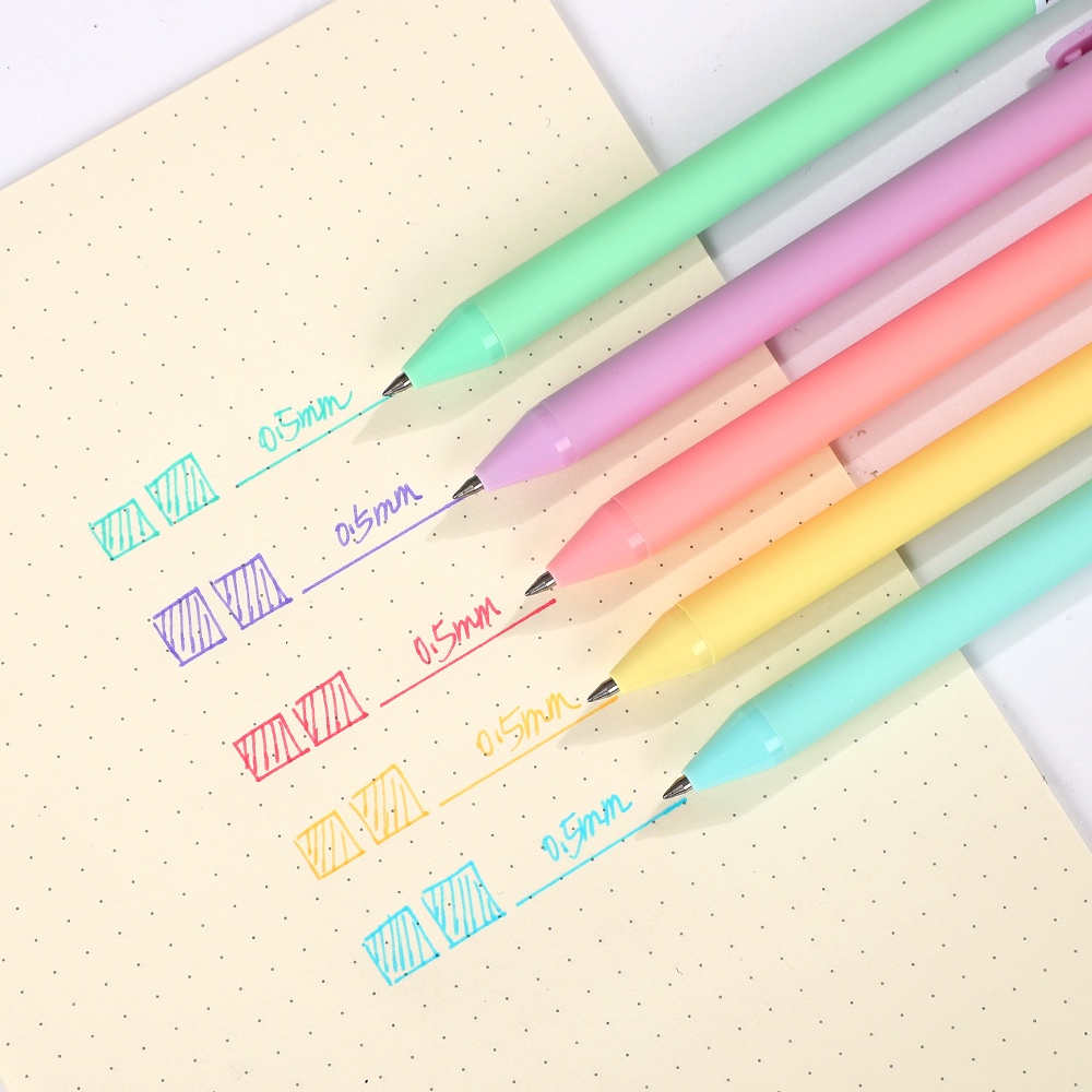 Bút Mực Gel Màu Sắc Ngọt Ngào Có Thể Thu Gọn Tiện Dụng Cho Học Sinh/ Văn Phòng