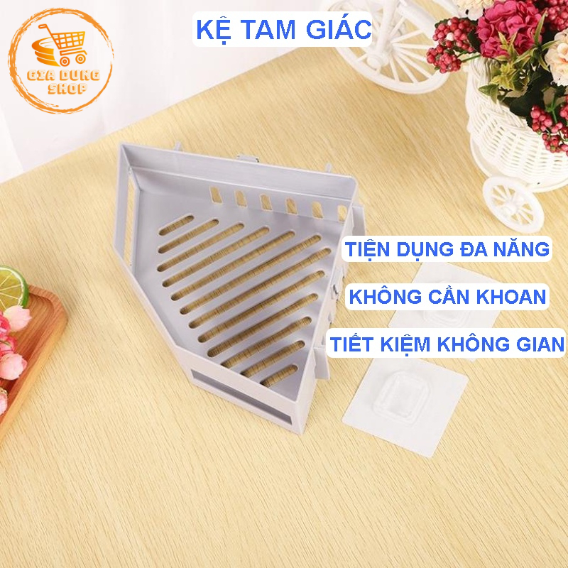 Kệ Dán Tường Dán Góc Tường Hình Tam Giác Tiết Kiệm Không Gian Của Nhà Bạn
