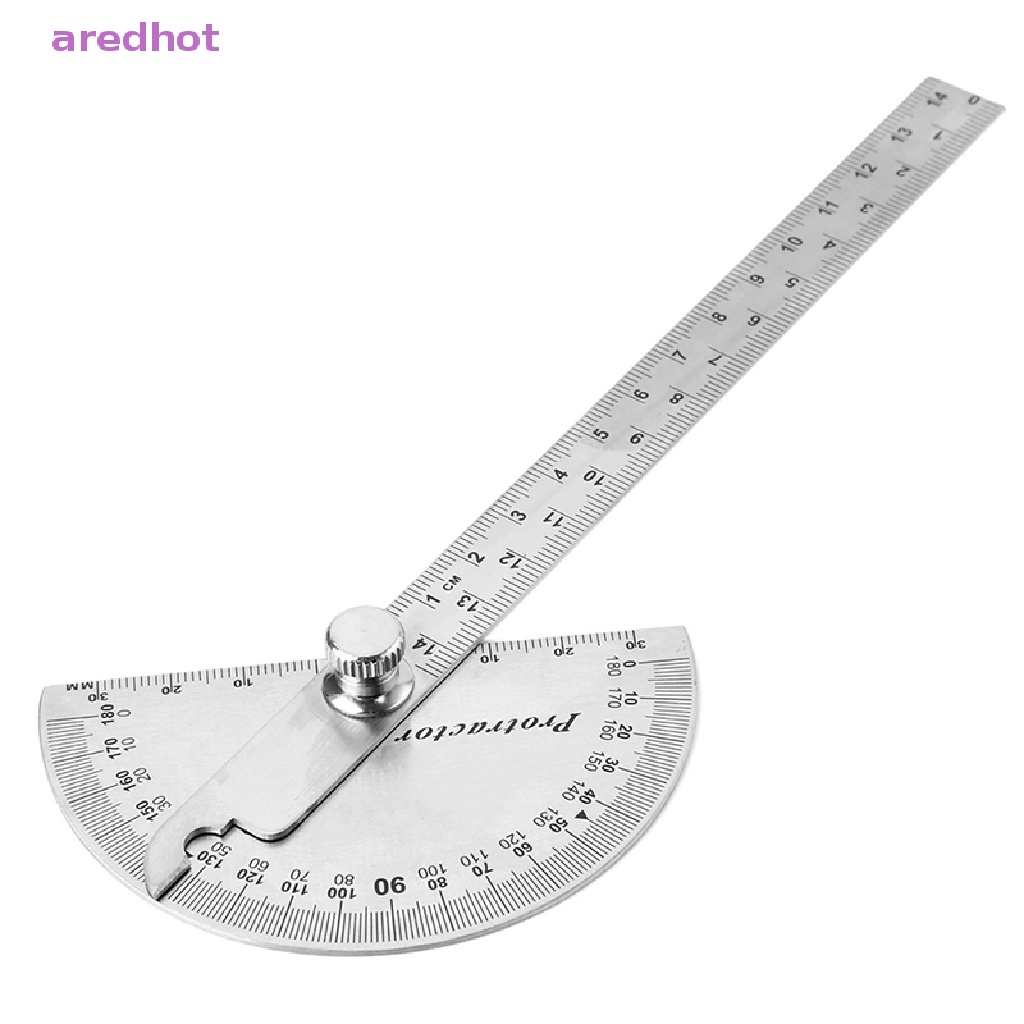 Thước Đo Góc Đa Năng Điều Chỉnh Được 15cm 180 Độ Được Làm Từ Thép Không Gỉ Mới