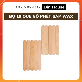 Que phết sáp bộ 10 que gỗ waxing