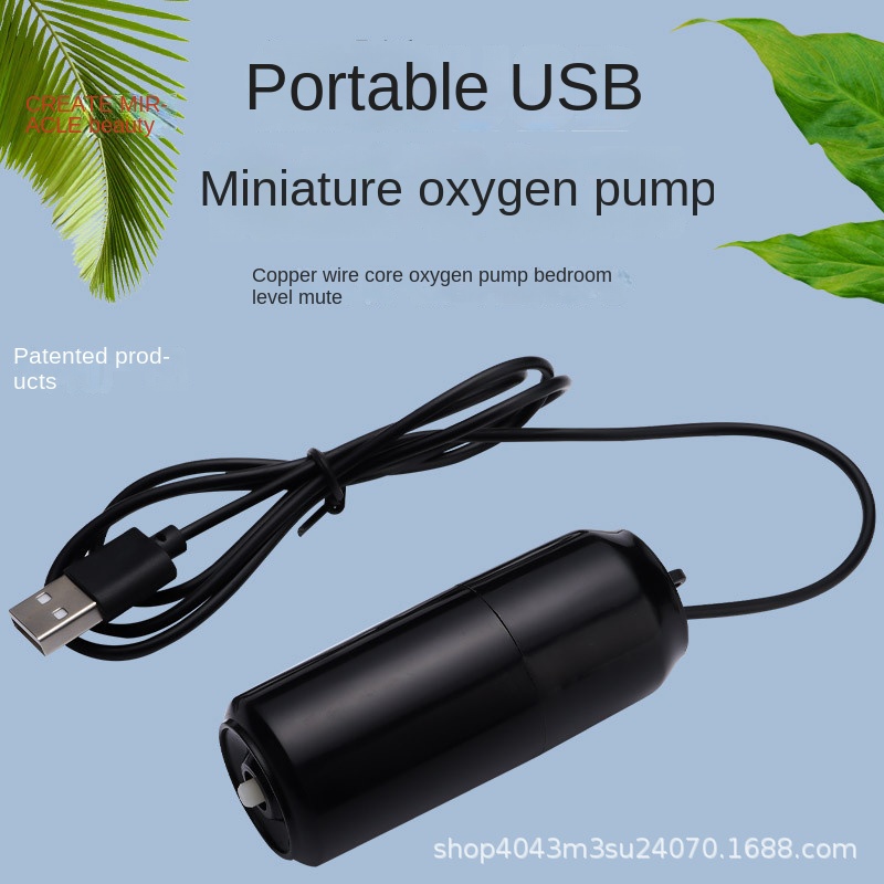 Máy sủi oxy mini siêu êm máy sục oxi bể cá cảnh bơm khí khi đi câu hồ cá, kết nối USB Mini Cổng USB Cho Bể Cá máy oxi bể cá