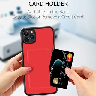 Ốp Lưng Có Ngăn Đựng Thẻ Tiện Lợi Cho Iphone 11 / 11 Pro / 11 Pro Max X Xs Max Xr Se 7 8 Plus