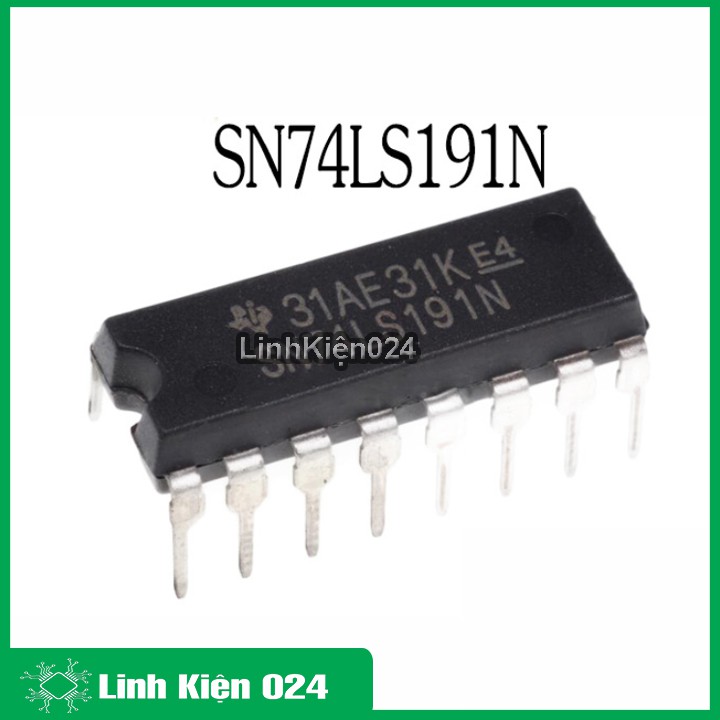 IC đếm nhị phân 74LS191 Up/Down DIP16