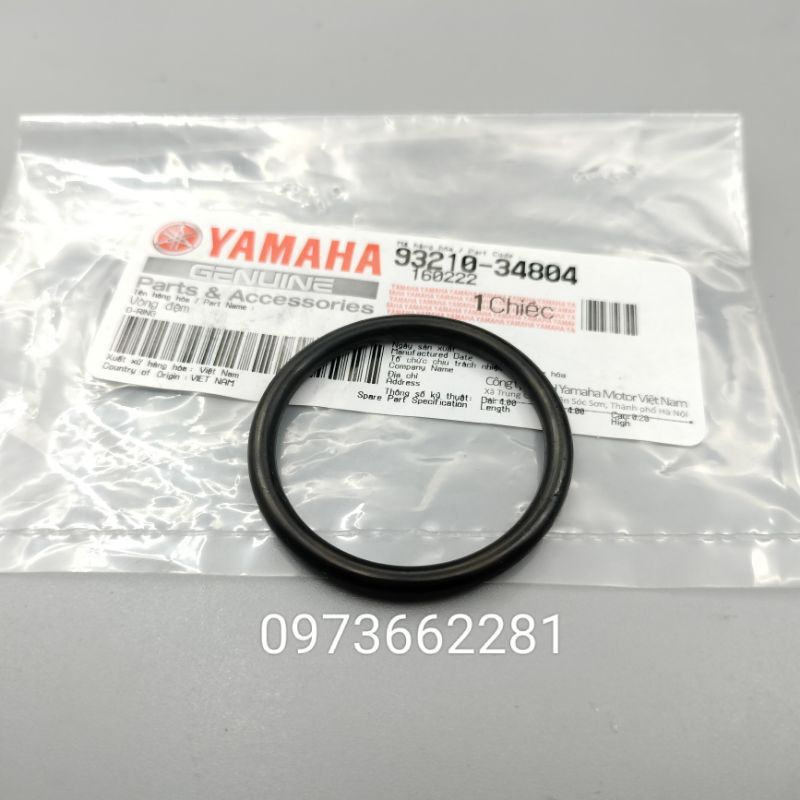 Ron, gioăng cao su ốc nắp xã nhớt xe Exciter 135,150 zin Yamaha