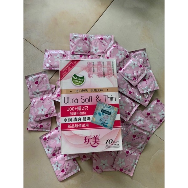 Bao cao su trung quốc cô gái hoa ly màu hồng ,bcs siêu mỏng nhiều nước