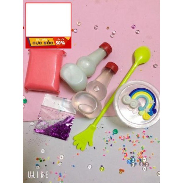 (Có video) bộ kit làm slime bơ siêu rẻ