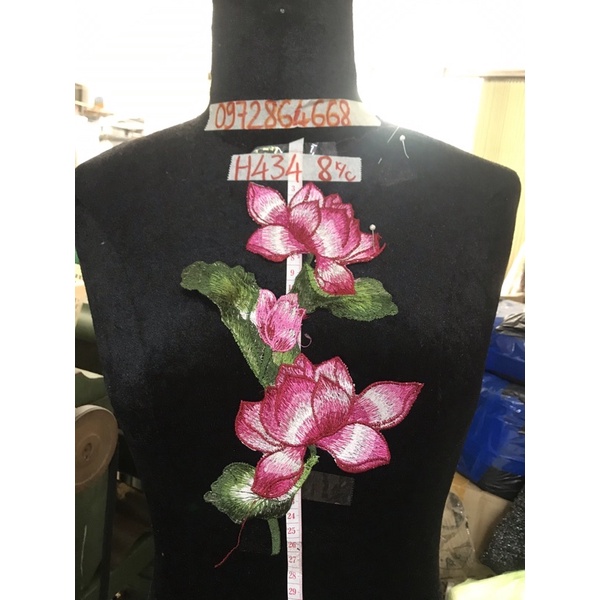 Hoa sen thêu mã h434 (Shop giao đơn tiền hàng từ 50k)