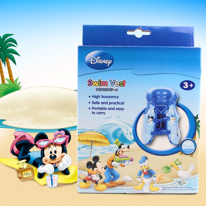 ♛Áo Phao Bơi Không Tay In Hình Disney Dành Cho Trẻ Em