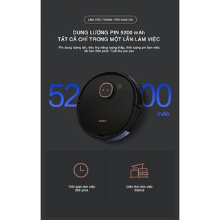 Robot hút bụi lau nhà Ecovacs Deebot DX65