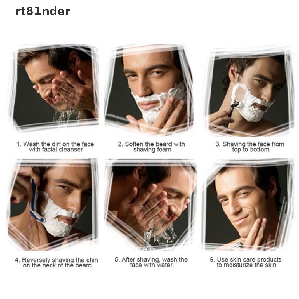 Set 10 Dao Cạo Râu Hai Lưỡi Dao Bằng Thép Không Gỉ Sử Dụng Một Lần Cho Nam