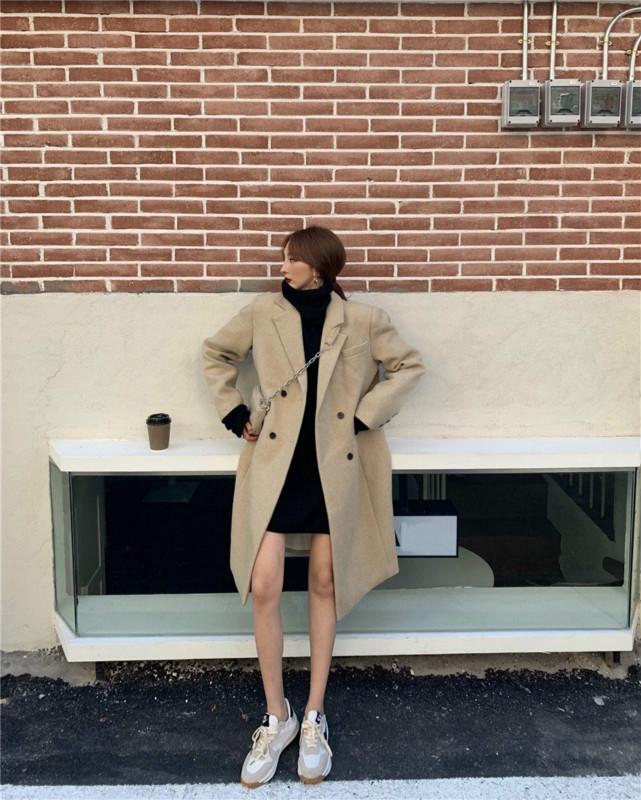 Áo khoác da dáng dài thời trang cá tính cho nữ