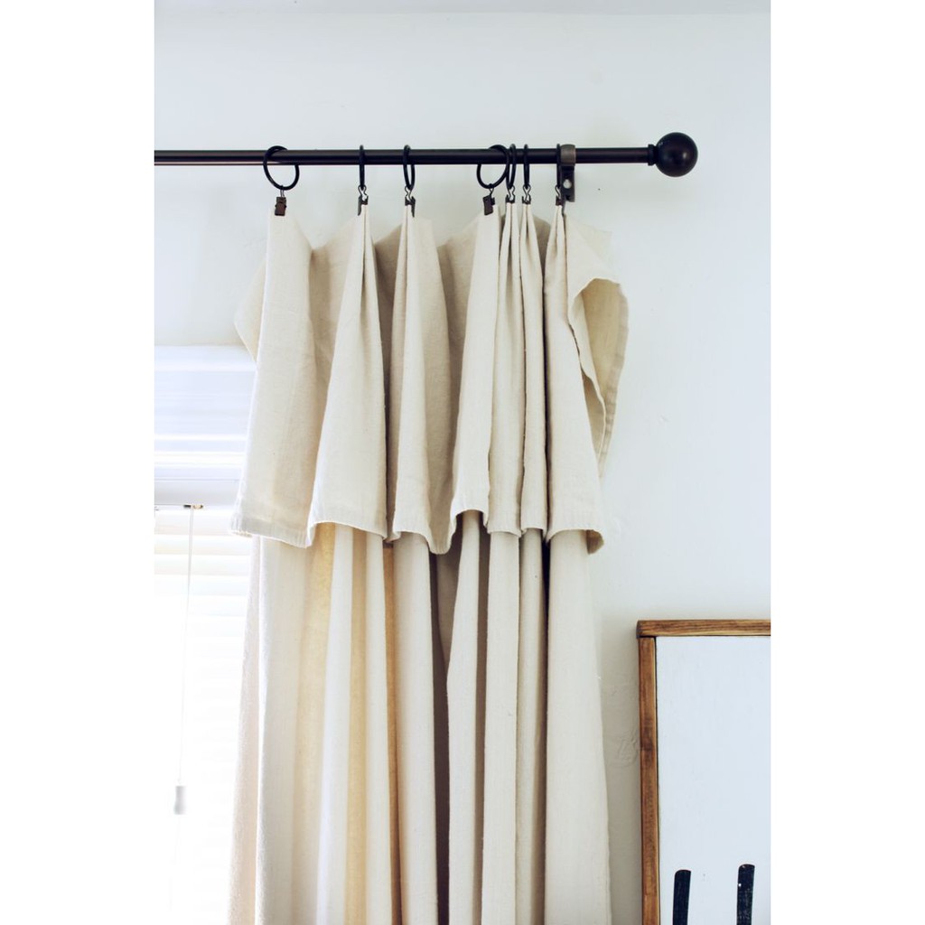 1 Rèm vải canvas dày  kẹp đồng màn cửa