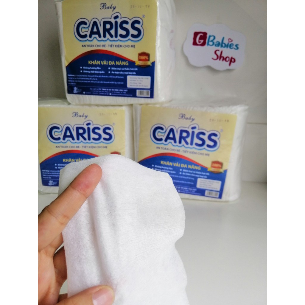 Khăn vải khô đa năng baby Cariss- Gói 500 tờ