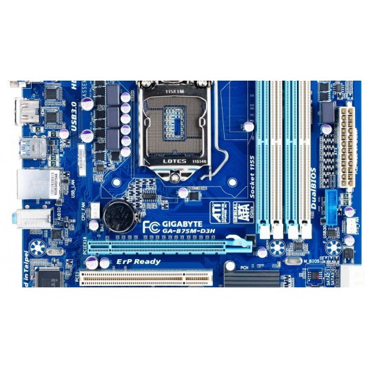 Mainboard B75 Gigabyte 4 khe ram, sata3, usb 3.0 GA-B75M socket1155 (không chặn) | BigBuy360 - bigbuy360.vn