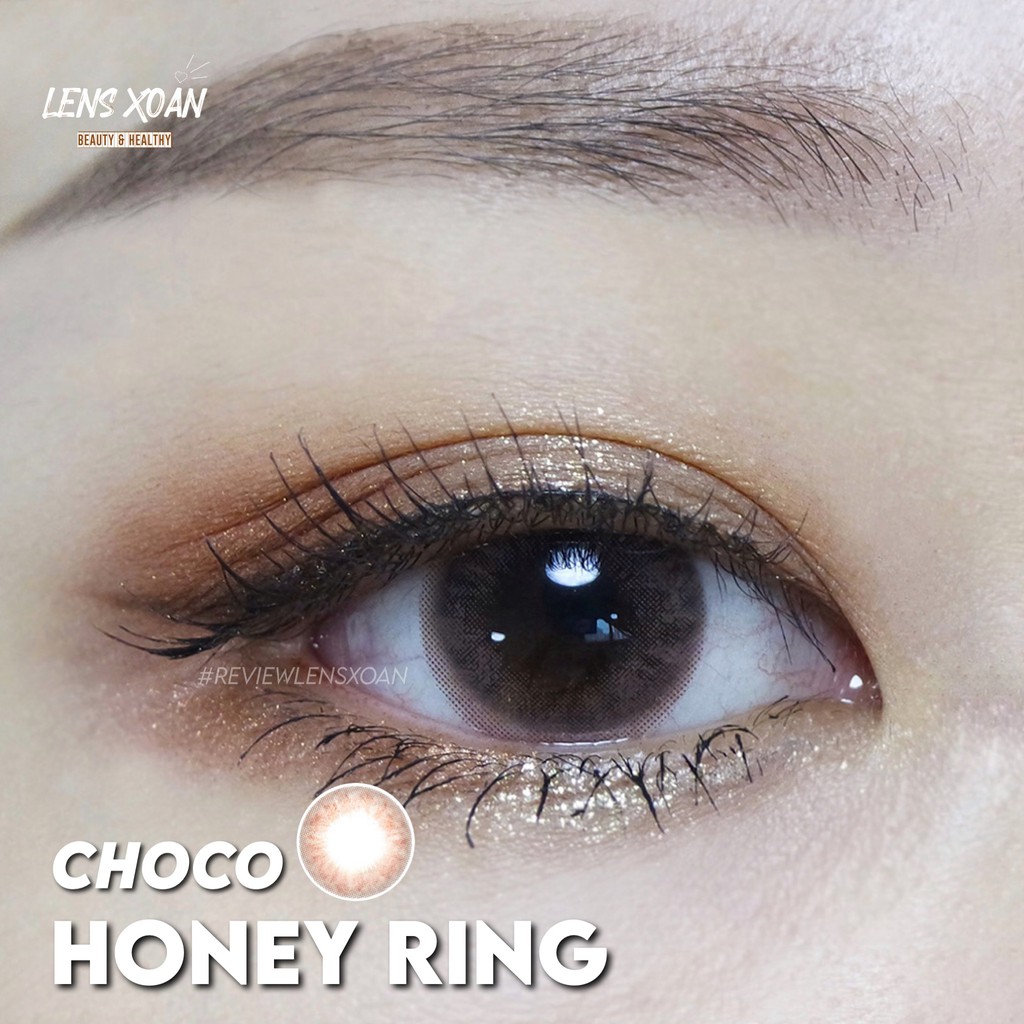 ÁP TRÒNG HONEY RING CHOCO- OLENS ( LENS XOẮN): CHOCO TỰ NHIÊN