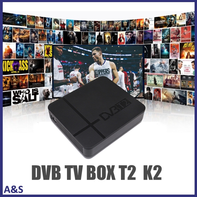 Bộ đầu thu truyền hình kỹ thuật số HD DVB-T2 K2 hỗ trợ Youtube FTA H.264 MPEG-2/4 PVR TV kèm phụ kiện