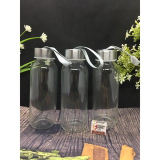 MUA LẺ GIÁ SỈ (TĐG - Combo 3 chai đựng nước, detox thủy tinh có dây xách 300ml)