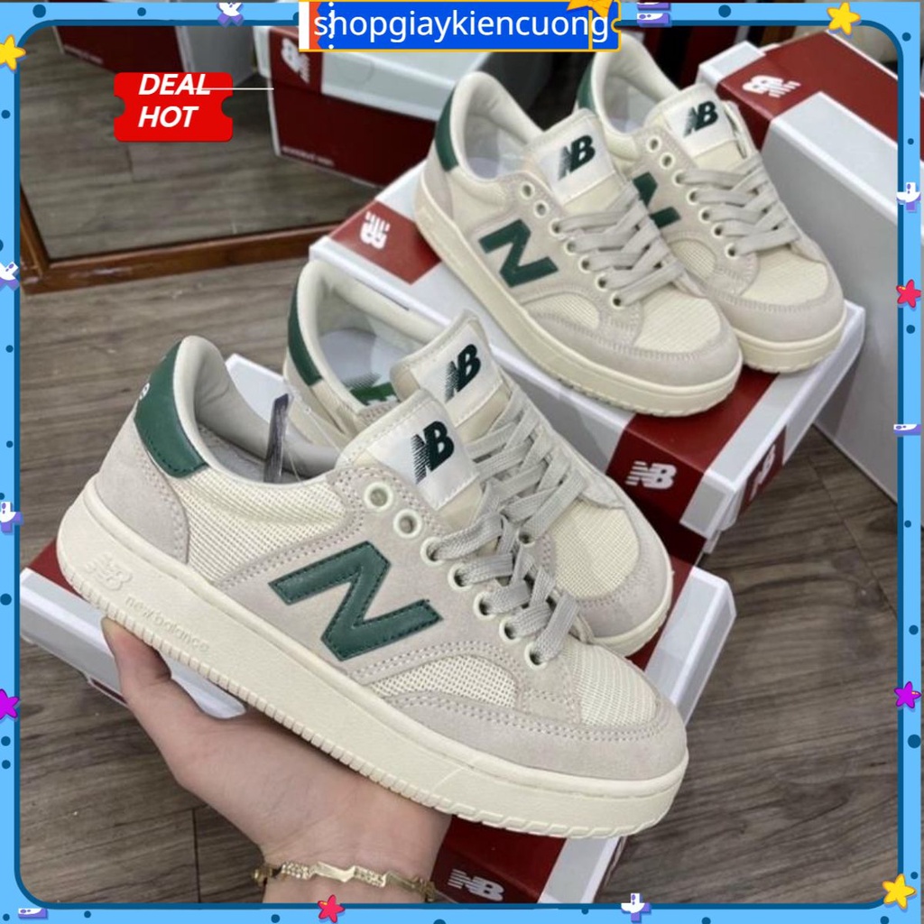shopgiaykiencuong Full bill box+quà tặngGiày thể thao_Nb Crt300 2.0 xanh lá đế cao nam nữ