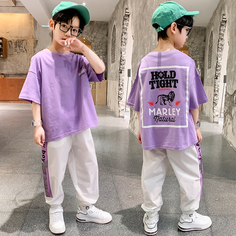 Bộ Quần Áo Bé Trai Familylove - Set Quần Áo Trẻ Em Sư Tử Marley Chất Cotton 100% Mềm Mịn Thoáng Mát