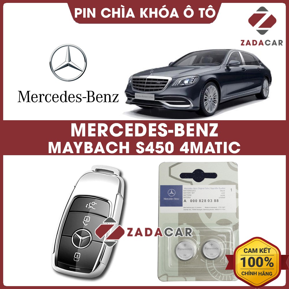 Pin chìa khóa ô tô Mercedes MAYBACH S450 4MATIC chính hãng Mercedes sản xuất tại Indonesia 3V Panasonic