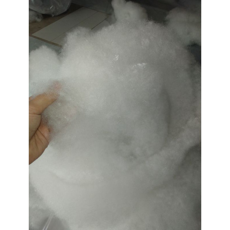 Bông gòn xơ, bông hơi không xẹp nhồi gối đầu, thú bông, trang trí chụp ảnh 0,5kg, giá tại xưởng
